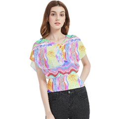 Fishing Gift T- Shirtfish T- Shirt Butterfly Chiffon Blouse