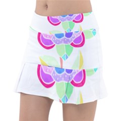 Flower Illustration T- Shirtflower T- Shirt Classic Tennis Skirt by maxcute