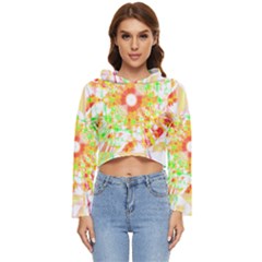 Fractal Artwork T- Shirt Sun Ray Life T- Shirt Women s Lightweight Cropped Hoodie by maxcute