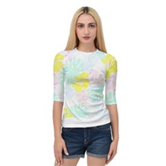 Hawaii T- Shirt Hawaii Flower Of Easter Garden T- Shirt Quarter Sleeve Raglan Tee