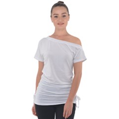 Henna Alphabet T- Shirt Henna Alphabet O Off Shoulder Tie-up Tee