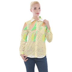 Leaves Design T- Shirtleaves T- Shirt (2) Women s Long Sleeve Pocket Shirt