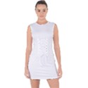 Mandala T- Shirt Mandala The Black Series 001 T- Shirt Lace Up Front Bodycon Dress View1