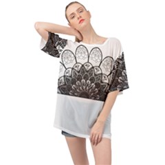Mandala T- Shirt Mandala The Sunrise Series 004 T- Shirt Oversized Chiffon Top by maxcute