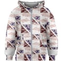 Nature Pattern T- Shirt Minimalist Leaf Line Art Illustration As A Seamless Surface Pattern Design ( Kids  Zipper Hoodie Without Drawstring View1