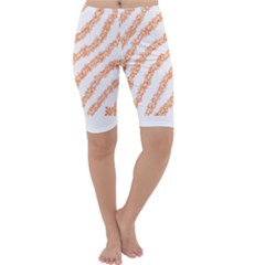 Orange Sparkle Glitter Art Lines T- Shirt Orange Sparkle Glitter Lines Art T- Shirt Cropped Leggings  by maxcute