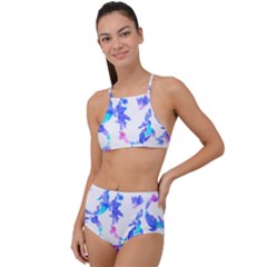 Pattern T- Shirtpattern T- Shirt High Waist Tankini Set