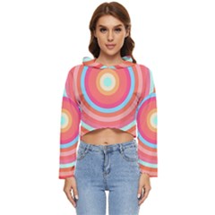 Pop Art T- Shirt Pop Mod Circles #4 T- Shirt Women s Lightweight Cropped Hoodie by maxcute