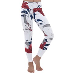 Special T- Shirt Special Flowers Pattern T- Shirt Kids  Lightweight Velour Classic Yoga Leggings by maxcute