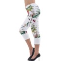 Tropical T- Shirt Tropical Bright Woods T- Shirt Lightweight Velour Capri Leggings  View3