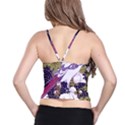 Tropical T- Shirt Tropical Pattern Floriculture T- Shirt Spaghetti Strap Bra Top View2