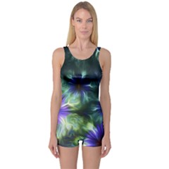 Fractalflowers One Piece Boyleg Swimsuit