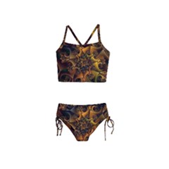 Digitalartflower Girls  Tankini Swimsuit by Sparkle