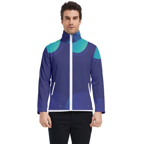 Abstract Blue Texture Space Men s Bomber Jacket by Ravend