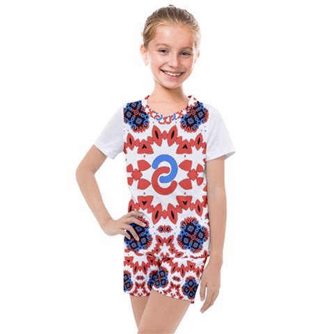 Im Fourth Dimension Adkps Kids  Mesh Tee And Shorts Set by imanmulyana