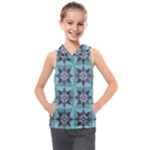 Floral Pattern Floral Motif Kids  Sleeveless Hoodie