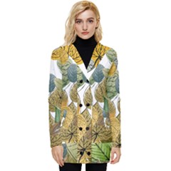 Sheet Autumn Color Drawing Button Up Hooded Coat  by Ravend