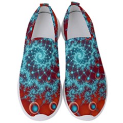 Fractal Pattern Background Men s Slip On Sneakers