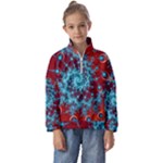 Fractal Pattern Background Kids  Half Zip Hoodie