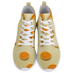 Fruite Orange Men s Lightweight High Top Sneakers