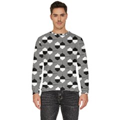 Geometric Pattern Line Form Texture Structure Men s Fleece Sweatshirt by Ravend