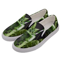 Ai Generated Drink Spinach Smooth Apple Ginger Men s Canvas Slip Ons by danenraven