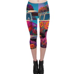Ai Generated Beetle Volkswagen Bug Car Bus Capri Leggings  by danenraven
