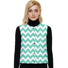 Chevron Pattern Gifts Women s Short Button Up Puffer Vest by GardenOfOphir