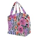 Delightful watercolor flowers and foliage Boxy Hand Bag View2