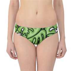 Leaves Nature Monstera Seamless Pattern Repeating Hipster Bikini Bottoms