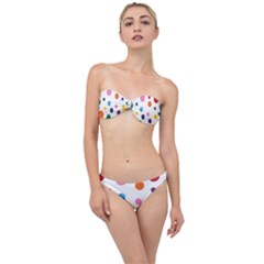Polka Dot Classic Bandeau Bikini Set by 8989