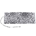 Flowers Template Line Art Pattern Coloring Page Roll Up Canvas Pencil Holder (S) View1
