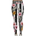 Assorted Watercolor Flowers Classic Yoga Leggings View2