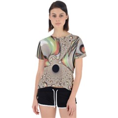 Fractal Background Pattern Texture Abstract Design Abstract Open Back Sport Tee