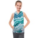 Waves On The Ocean Ii Kids  Sleeveless Hoodie View1