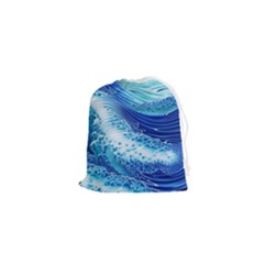 Water Waves Drawstring Pouch (xs) by GardenOfOphir