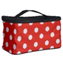 Indian Red Polka Dots Cosmetic Storage View2
