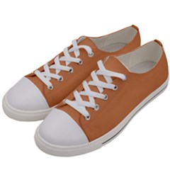 Raw Sienna Orange	 - 	low Top Canvas Sneakers by ColorfulShoes