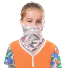Leaves Foliage Boho Art Boho Style Pastel Nature Face Covering Bandana (kids) by Ravend