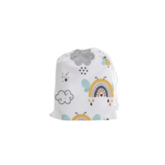 Art Pattern Design Wallpaper Background Print Drawstring Pouch (xs)