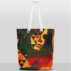 Counting Coup Full Print Rope Handle Tote (small) by MRNStudios