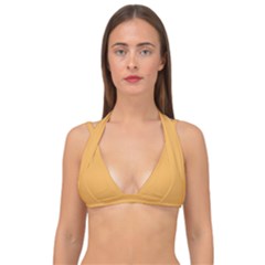 Bees Wax Orange	 - 	double Strap Halter Bikini Top