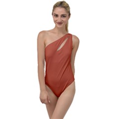 Dark Mango	 - 	to One Side Swimsuit by ColorfulSwimWear