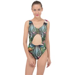 Craft Mushroom Center Cut Out Swimsuit by GardenOfOphir