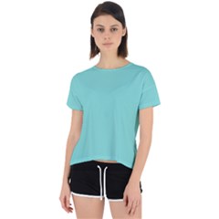 Tiffany Blue	 - 	open Back Sport Tee by ColorfulSportsWear