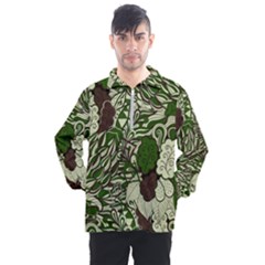 Texture Ornament Pattern Seamless Paisley Men s Half Zip Pullover by Jancukart