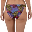 Purple Red And Green Flowers Digital Wallpaper Patterns Ornament Band Bikini Bottoms View2
