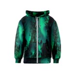 Aurora Northern Lights Celestial Magical Astronomy Kids  Zipper Hoodie