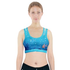 Ai Generated Ocean Sea Fish Aquatic Water Nature Sports Bra With Pocket by Pakemis