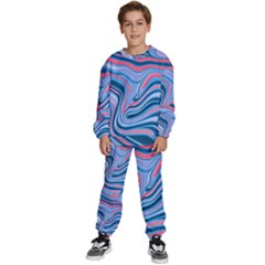 Fluid Art - Abstract And Modern Kids  Sweatshirt Set by GardenOfOphir